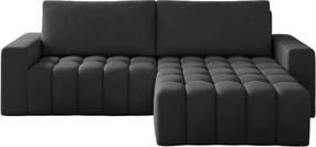 Kampinė sofa Bonett Monolith 97, tamsiai pilka sp., dešininė, 175 x 250 cm x 92 cm