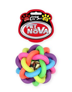 Mänguasi koerale, pall Pet Nova Bellball, Ø 10.5 cm, mitmevärviline, XL