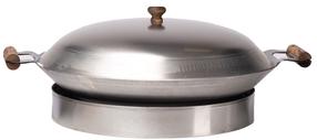 Keptuvė su dangčiu GrillSymbol Cataplana, nerūdijantysis plienas, 45 cm, sidabro sp.