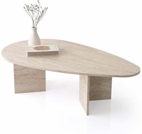 Kohvilaud Kalune Design Flap, travertine v., 79.5 cm x 139.5 cm x 42 cm