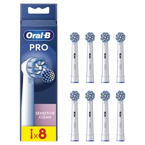 Elektrinio dantų šepetėlio galvutė Oral-B EB60-8 Sensitive Clean Pro, balta sp., 8 vnt.