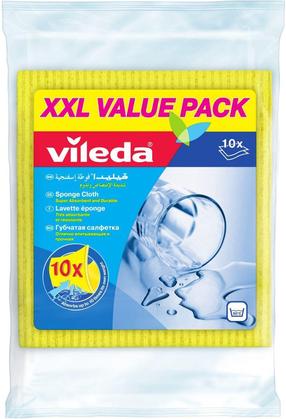 Šluostė, universali Vileda, geltona sp., poliesteris, 10 vnt.