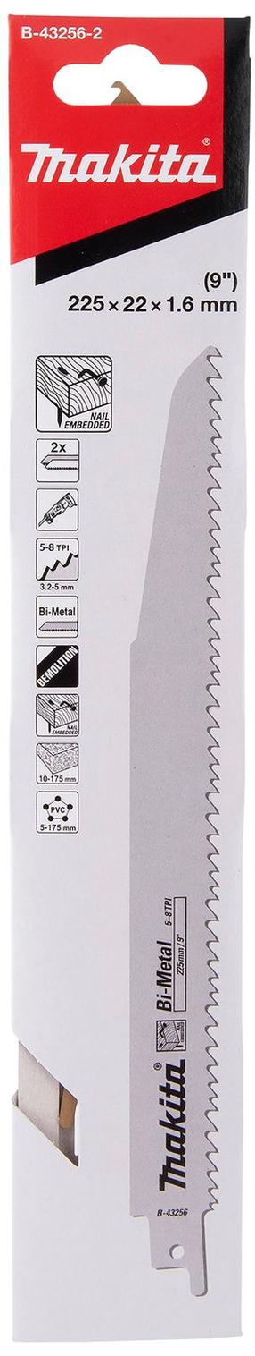 Zāģa asmens Makita B-43256-2, 22.5 cm, 2 gab.