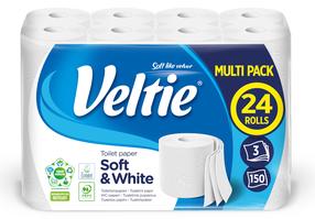 Tualetes papīrs Velvet, 3 sl, 24 gab.
