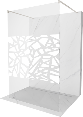 Dušas siena Mexen Kioto Walk-in, 140 cm x 200 cm, brushed nickel krās./rūdītais