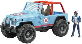  Rotaļu visurgājējs Bruder Jeep Cross Country Racing, 1:16, zila krās.