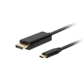 Кабель Lanberg CA-CMDP-10CU-0018-BK USB Type-C, Displayport, 1 м, черный цв.