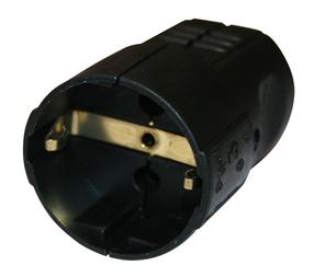 Розетка N&L 17275, черный цв.