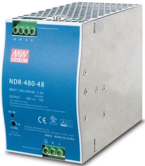 Сетевые продукты Planet Din-Rail Power PWR-480-48, синий цв./серебристый цв.