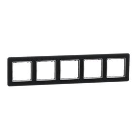 Rāmis 5PL Schneider Electric Sedna SDD362805, melna krās. 5 v.