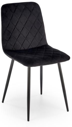 Valgomojo kėdė K525, juoda sp., 55 cm x 47 cm x 89 cm