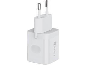 Adapteris Sandberg USB-C AC Charger PD20W 441-42, AC/USB-C, balta sp., 20 W