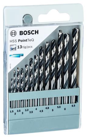Комплект сверл Bosch, металл, hss-r, прямой, 6.5 мм x 10.1 см