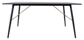 Stalas Home4you Luxembourg 45046, juoda sp., 160 cm x 90 cm x 75 cm