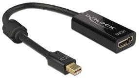 Adapteris Delock Mini Display port male, HDMI female, juoda sp.