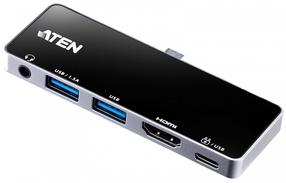 Dokstacija Aten PD92W UH3238-AT, melna krās.