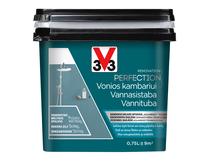 Emaliniai dažai, baldams/dažytų paviršių defektams šalinti V33 Renovation Perfection Bathroom, satino, 0.75 l, vandenyno mėlyna sp.