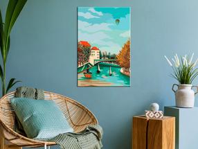 Tapymas pagal skaičius Artgeist Henri Rousseau - Study For View Of The Pont De Sèvres MA_0534, įvairių spalvų, 40 x 60 cm