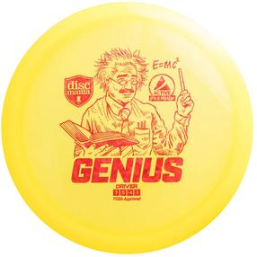 Диск для гольфа Discmania Premium Genius Fairway Driver 7/5/-4/1, желтый цв.