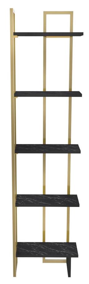 Pastatoma lentyna Kalune Design Alice 322RTC1178, aukso sp./juoda sp., 180 cm x 21.6 cm x 45.2 cm