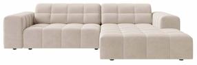Kampinė sofa Cosmopolitan Design Chicago Venus 2927, šviesiai smėlinė, dešininė, 167 x 234 cm x 78 cm