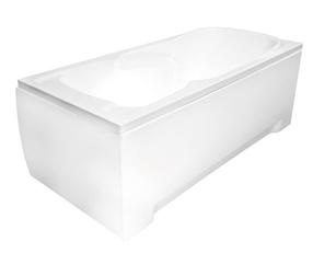 Vonia, laisvai pastatoma Besco Majka Nova, 70 cm x 140 cm x 53.5 cm, stačiakampis, balta sp.