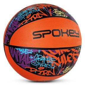 Баскетбольный мяч Spokey Active Orange, 5 размер, oранжевый цв./фиолетовый цв.