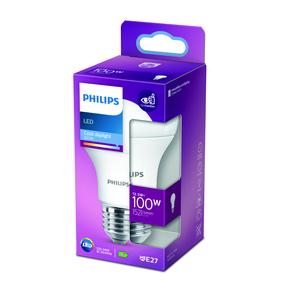 Лампочка Philips LED, A60, 6500 °К, E27, 12.5 Вт, 1521 лм