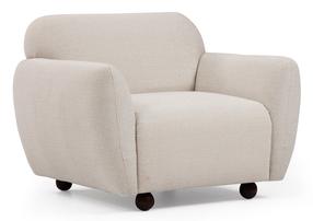 Atpūtas krēsls Hanah Home Eddy 560ARE1720, krēmkrāsa, 86 cm x 90 cm x 86 cm