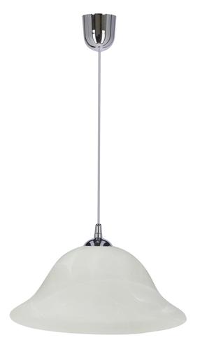 Šviestuvas kabinamas Candellux Lighting Vera, E27, 1 x 60 W, balta sp. / sidabro sp., 25 x 11 cm