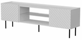TV staliukas Cama Meble EF Lucca, balta sp., 180 cm x 40 cm x 59 cm