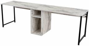 Rakstāmgalds un plaukts Nordure Twin Study, 240 cm x 60 cm, 74 cm, marmora krās.