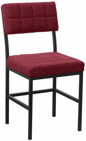 Valgomojo kėdė Kalune Design Dubai 225ALN1109, matinė, burgundy sp., 40 cm x 40 cm x 82 cm