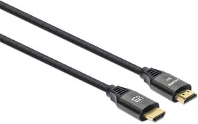 Vads Manhattan High Speed HDMI Cable w/Ethernet 355940 HDMI 19 pin male, HDMI 19 pin male, 2 m, melna krās.
