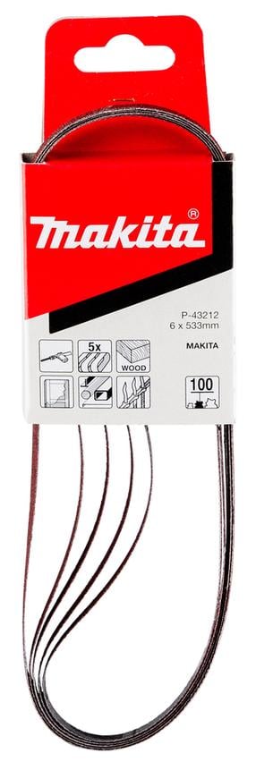 Lihvimislint Makita P-43212, 100, 53.3 cm x 0.6 cm, 5 tk