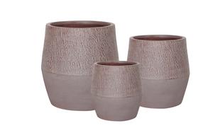 Puķu pods Domoletti LT14974-2S, keramika/māls, Ø 35 cm, brūna krās.