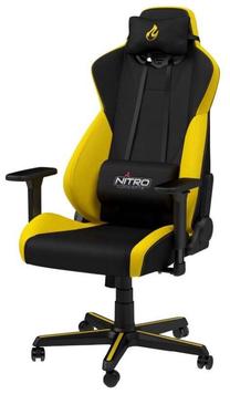 Žaidimų kėdė Nitro Concepts S300, juoda sp./geltona sp.