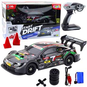  Rc lengvasis automobilis Lean Toys Start Drifft, 1:16, juoda sp.
