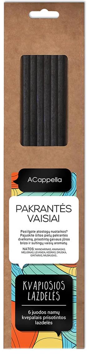 Namų kvapas, kvapiosios lazdelės ACappella Sea & Fruits, 6 vnt.