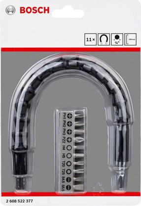 Skrūvgriežu uzgaļu komplekts Bosch 2608522377, PZ2, 3/4"