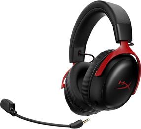 Juhtmeta mänguri peakomplekt HyperX Cloud III S Wireless A59Z0AA, must v./punane v.