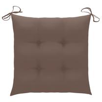 Kėdžių pagalvėlė VLX Fabric 314922, tamsiai ruda sp., 50 cm x 50 cm, 6 vnt.
