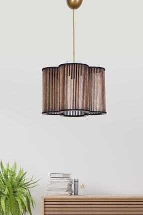 Šviestuvas kabinamas Opviq Chandelier Panier, E27, ruda sp. / aukso sp.