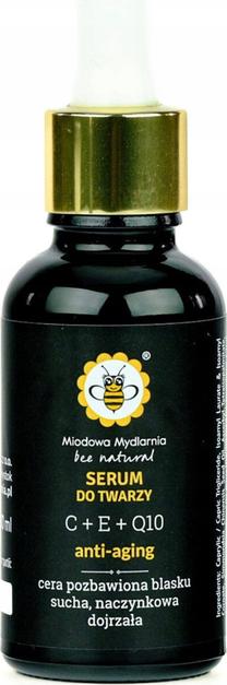 Veido serumas Alkotest Anti-aging Miodowa Mydlarnia, 30.0 ml