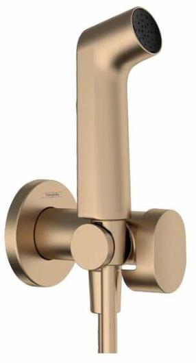 Душевой набор для биде Hansgrohe EcoSmart, золотой цв.