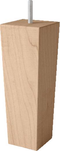 Baldų kojelė Sleepwell Leg Cone, 6.5 cm x 6.5 cm, 18 cm, šviesiai ruda sp.