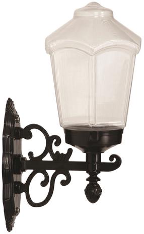 Sieninis lauko šviestuvas Opviq BAP-68197-BSY-M1, 60W, E27, IP65, juoda sp., 26 cm x 43 cm