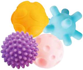 Развивающая игра Smily Play Sensory Balls, многоцветный, 4 шт.