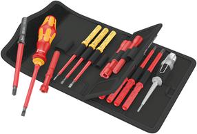 Skrūvgriežu komplekts Wera Kraftform Kompakt VDE 18 Universal 1 05006613001, plakans, 15.7 cm