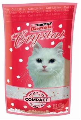 Kačių kraikas Super Benek Crystal, silikagelinis, 3.8 l